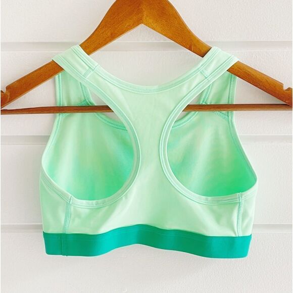 Nike Dri Fit Swoosh Medium Support Sports Bra Mint Green Size Small - Picture 2 of 4